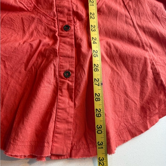 Free‎ People We The Free Freya poplin tunic size S in coral bright relaxed fit. - Picture 10 of 13